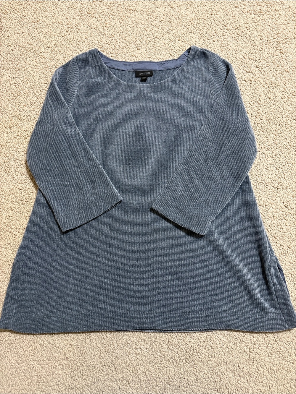 J. Jill Heathered Slate Blue Knit Top